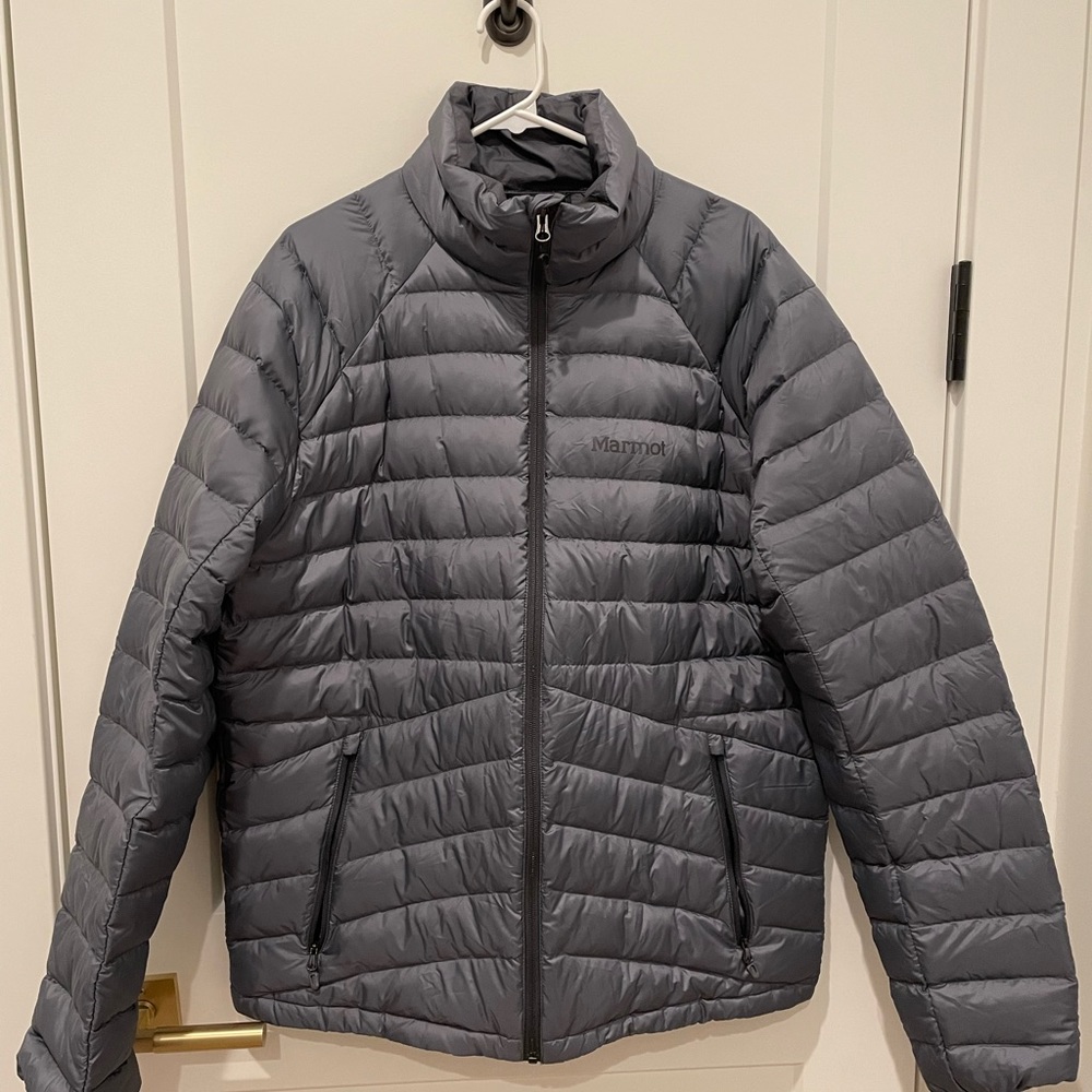 Brand New With Tags Marmot 700 Fill Highlander Down Jacket Size XL Steel Onyx